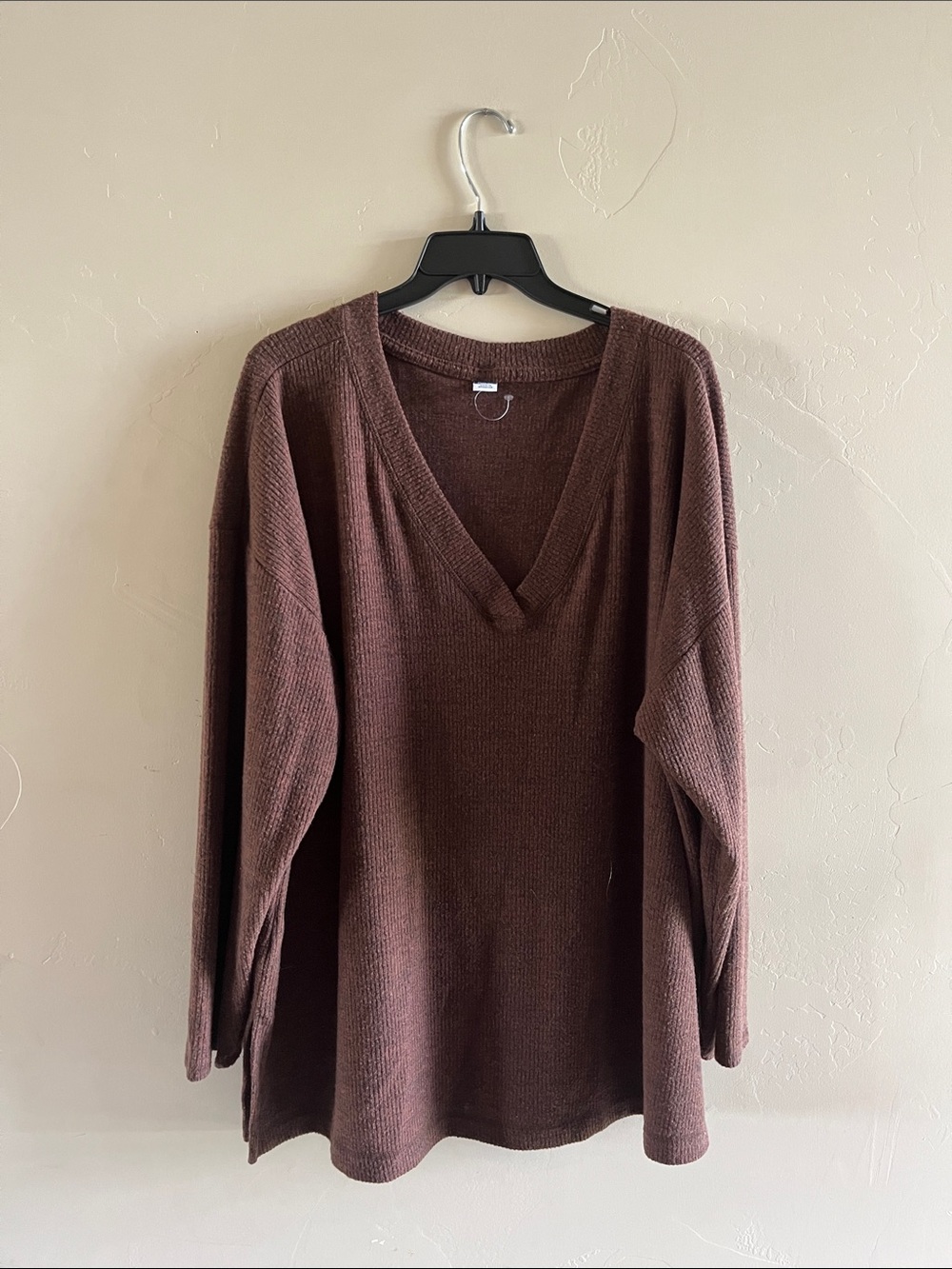 Old Navy Brown V-Neck Knit Sweater